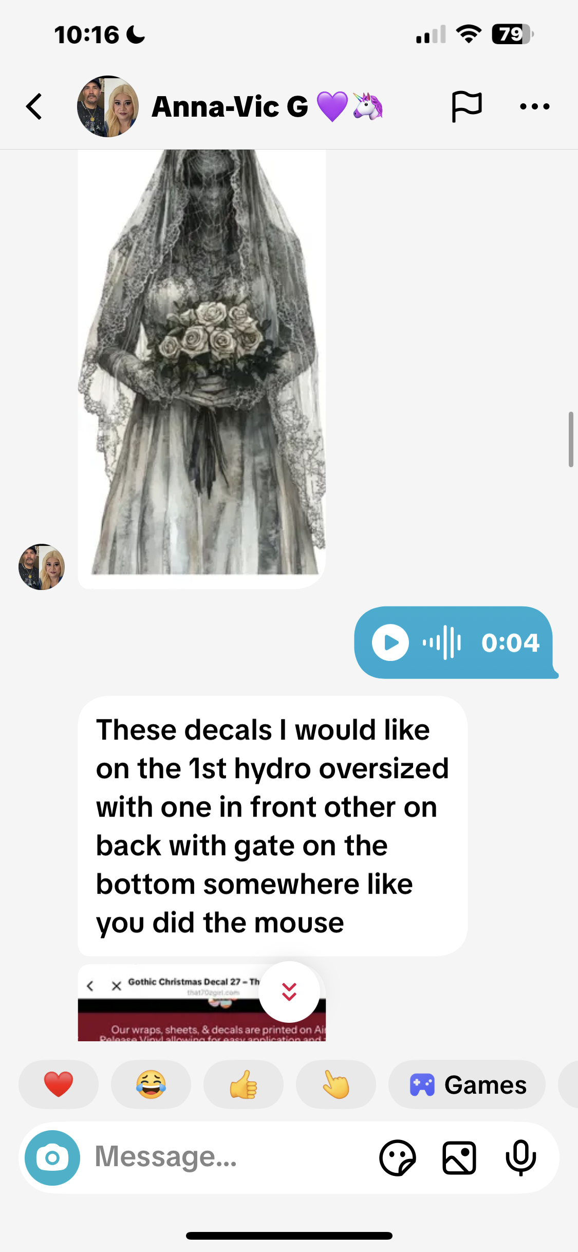 Goth bride 25oz customizable duo hydro bottle