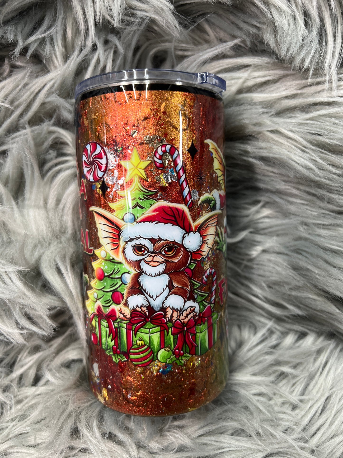 RTS. Feral Gremlin Christmas  16oz plump tipsy