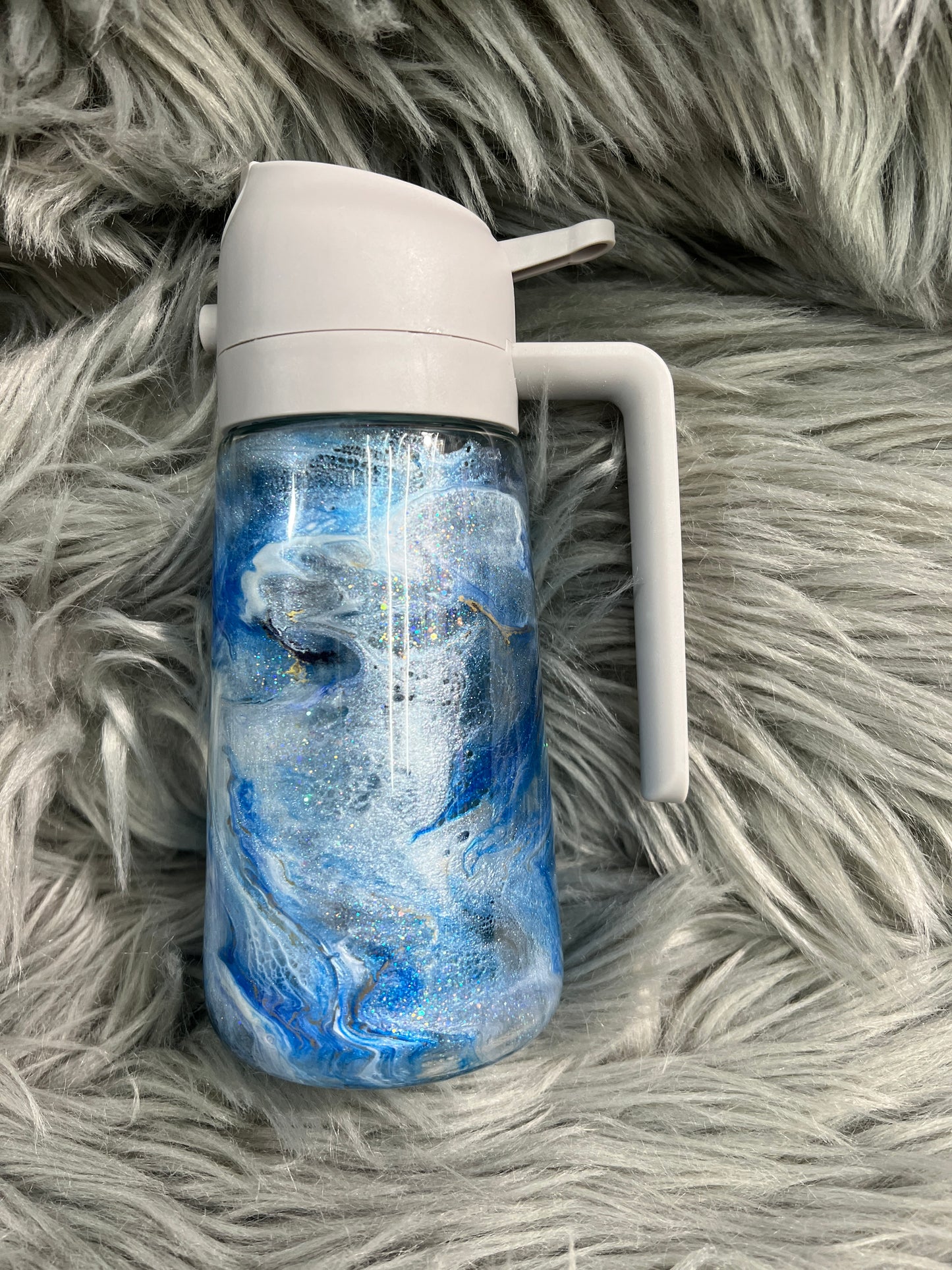 RTS.Blue wave look 16oz  Oils spray and pour bottle.