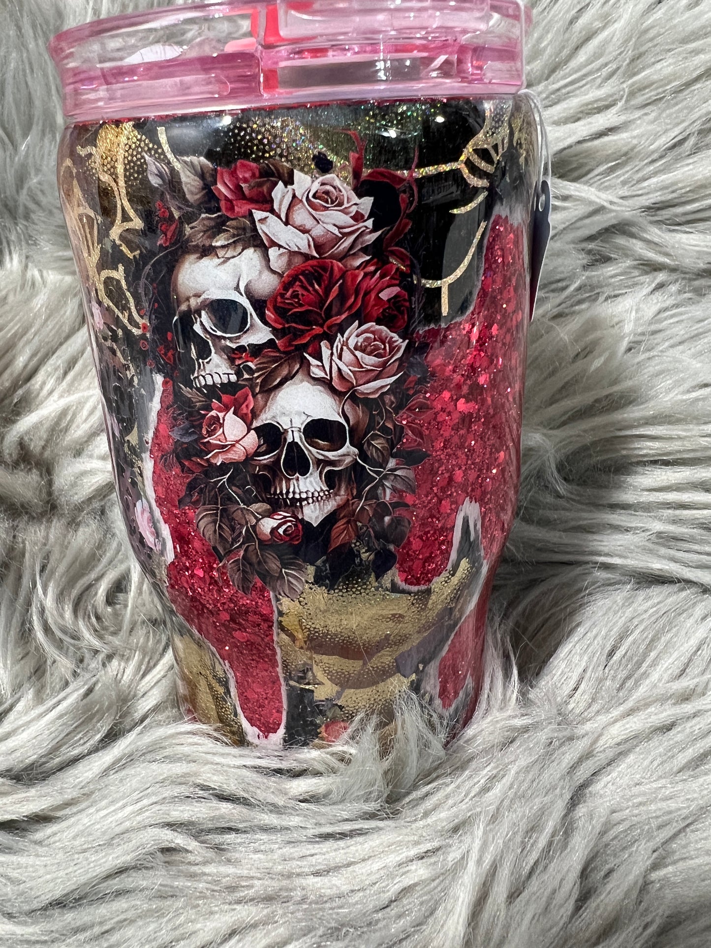 Clearance-RTS. Skull Throw Down Mini 14oz