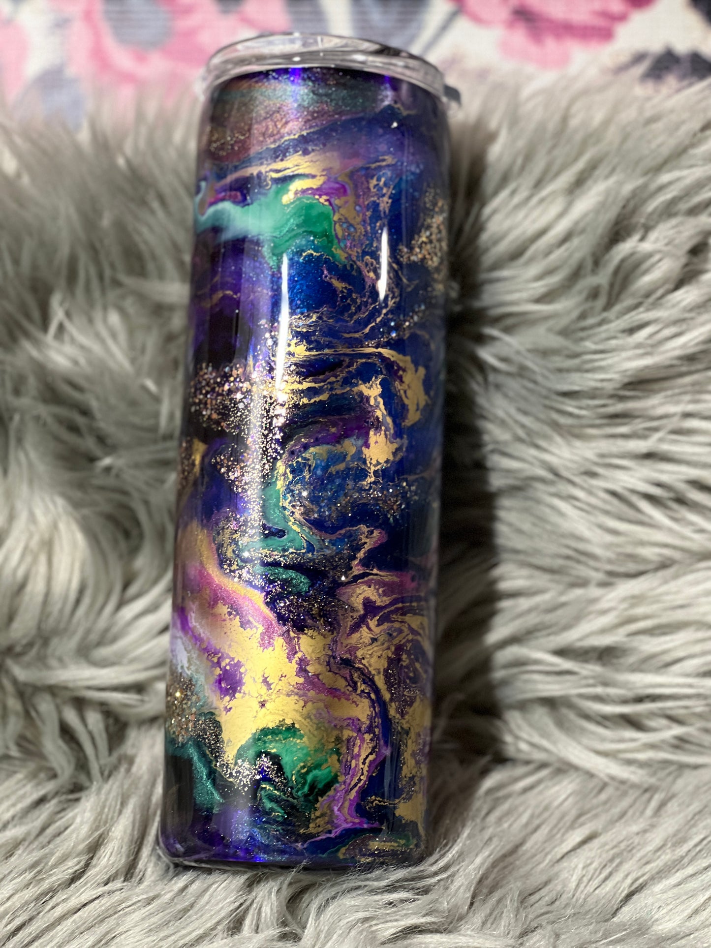 RTS. Purple swirl ink drop 30oz