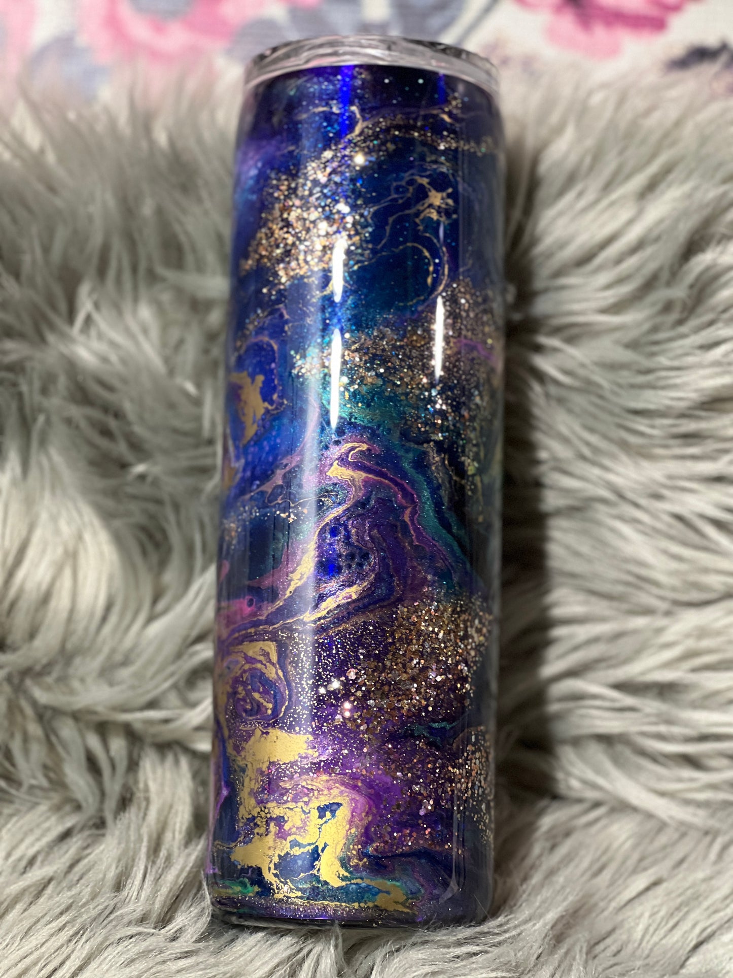 RTS. Purple swirl ink drop 30oz