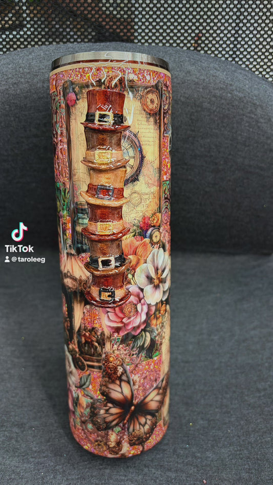 New-steampunk with special 3d handle 32oz plump tipsy